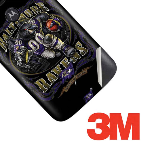 Liquid Blue NFL Baltimore Ravens Running Back Moto E5 Play Skin
